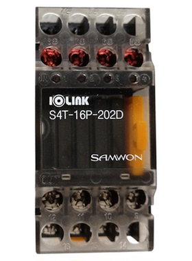 S4T-16P-202D 韩国三元IOLINK 24v继电器模块 DC24V 4点输出