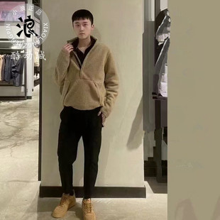 Nike耐克男子羊羔毛半拉链舒适保暖防风休闲夹克外套 DD2183-247