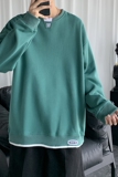 秋冬新款时尚大码港风圆领套头T恤卫衣男女款XZ1415-2#W5509#，男装卫衣，星座301D-4(原星座1004-4）