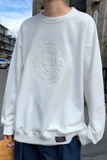 秋冬新款时尚大码港风圆领套头T恤卫衣男女款XZ1415-2#W5510#，男装卫衣，星座301D-4(原星座1004-4）