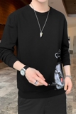 秋冬新款时尚圆领卫衣T恤港风大码修身男女款XZ1415-2#W5525#，男装卫衣，星座301D-4(原星座1004-4）