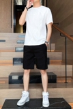 夏季时尚修身舒适高品质套装圆领短袖短裤XZ1415-2#TZ01#，男装休闲套装，星座301D-4(原星座1004-4）