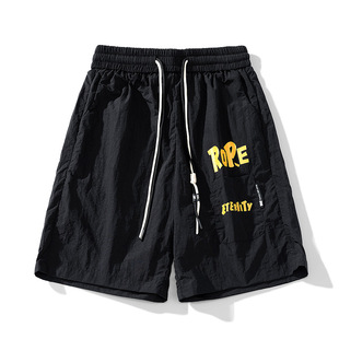 子 潮牌宽松户外运动休闲沙滩裤 多巴胺穿搭直筒短裤 男夏季