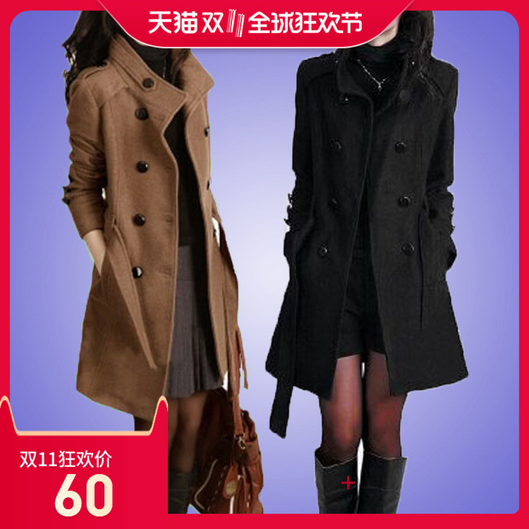 2017 Coat For Women Winter Long Ladies Jackets Wool Coats女