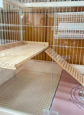 达洋兔笼R81Pro二层平台实木层板隔板落地楼梯R100Pro豚鼠荷兰猪