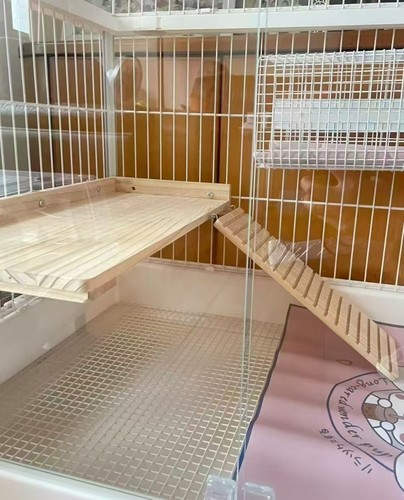 达洋兔笼R81Pro二层平台实木层板隔板落地楼梯R100Pro豚鼠荷兰猪