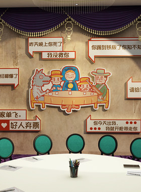80饰家剧本杀店装饰品真人密室