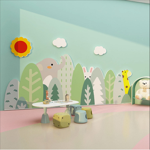 幼儿园环创主题成品文化托管班墙面装饰中心形象培训机构布置贴纸