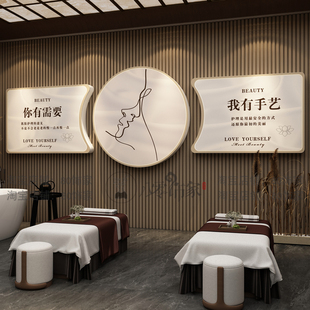 中医文化形象背景墙面贴纸挂画养生馆艾灸推拿理疗美容院装饰布置