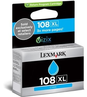 lexmark利盟108号高容墨盒 蓝色 LM108XLC 308 S408 S409 P208