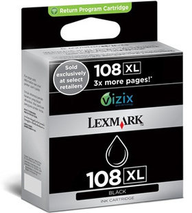 lexmark利盟108号高容墨盒黑色  LM108XLB 308 S408 S409 P208