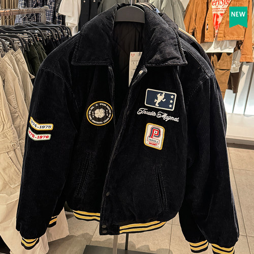 夹克翻领秋冬标准版型灯芯绒