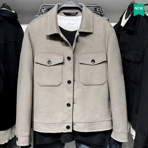 ZA男装夹克翻领秋冬标准