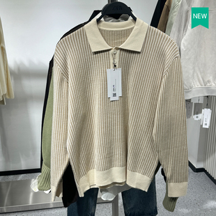 男装 新品 宽松长袖 雪尼尔针织POLO衫 712 柜429 4938313 秋季