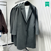 801 柜799 防水结构宽松直筒派克外套中长款 新品 大衣5070400 男装