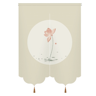 门帘隔断帘厨房遮挡帘新款家用中式装饰挂帘厕所卫生间门口遮丑帘