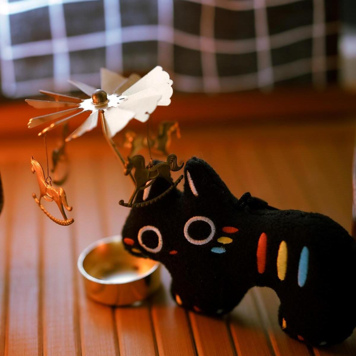 好运猫泥泥猫守护你幸运御守毛绒挂件三色幸运创意挂件礼物原创