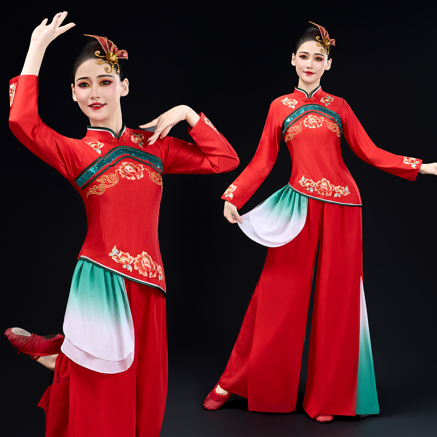 新款秧歌服女2025中老年打鼓舞服