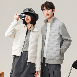 雪中飞2025新款轻薄羽绒服女短款鹅绒情侣春秋休闲百搭立领外套潮