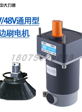 ZD中大清洁环卫车扫地车机专用边刷电机36V/48V 5GN18KS
