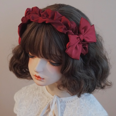 本守造缎面个性发箍原创