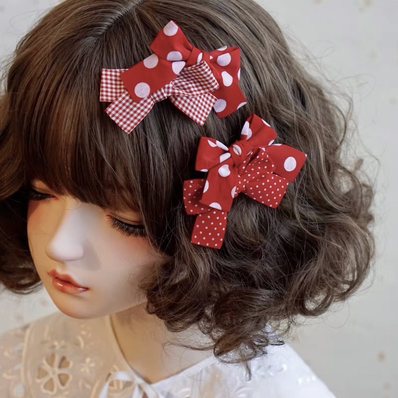 本守造原创手工蝴蝶结发夹