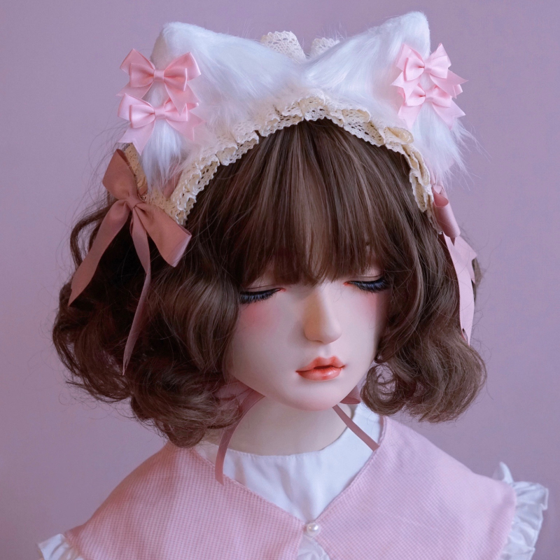 本守造原创手工蝴蝶结猫耳发带