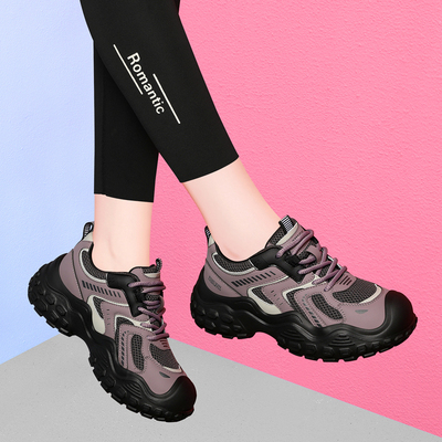 官网紫色老爹鞋女款2025春季新款