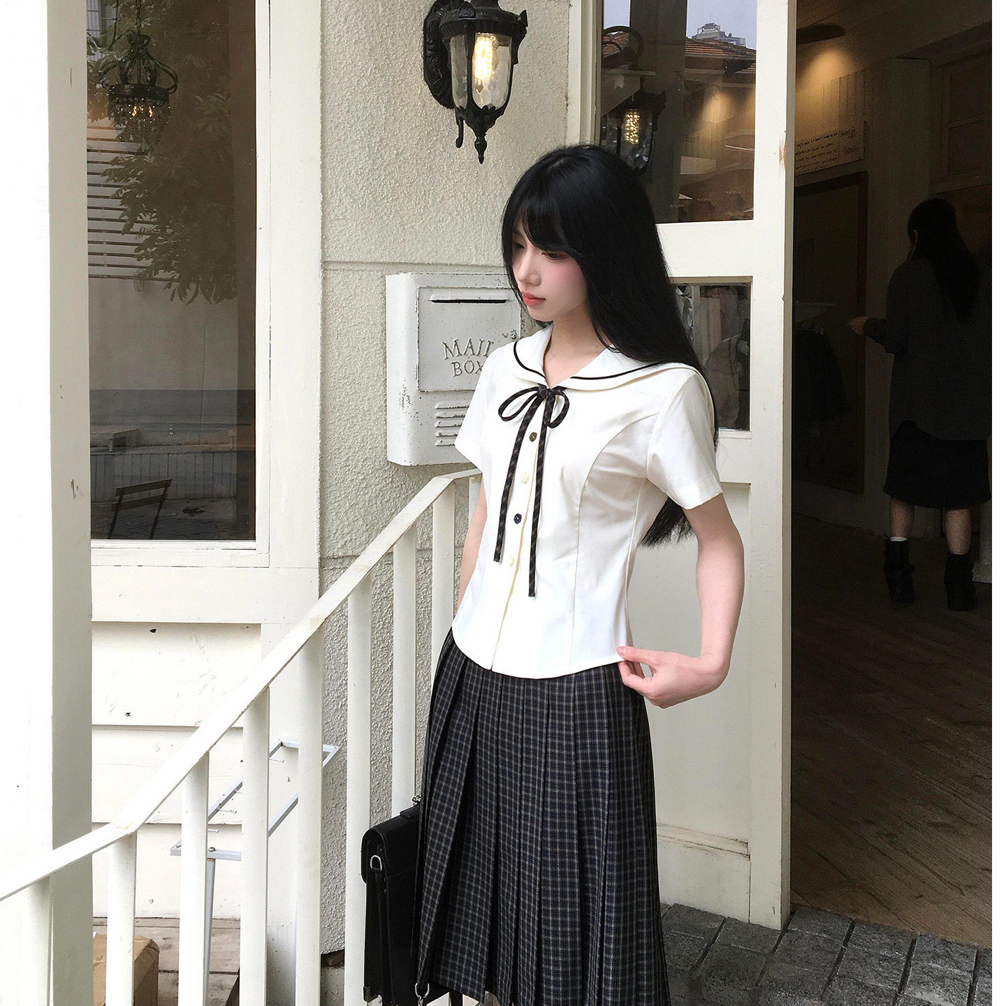 奥特莱斯清仓特价白色JK制服上衣女2026夏校供优雅JK水手服衬衫
