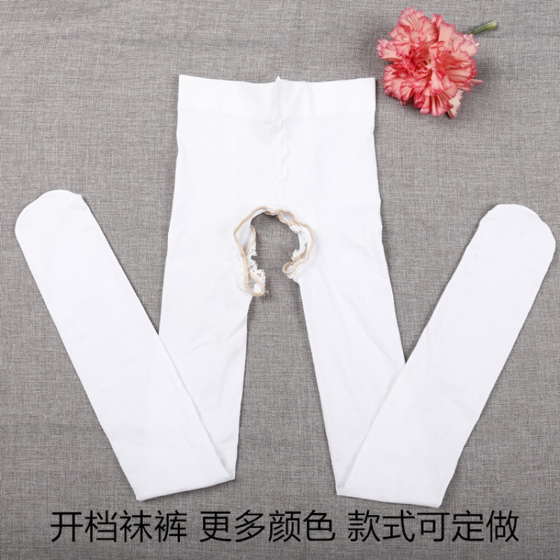 袜裤大码开档免脱连裤袜诱惑黑