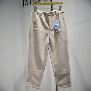 梦舒雅品牌女裤2026冬季新款专柜舒适LY9510加厚加绒锥版直筒裤