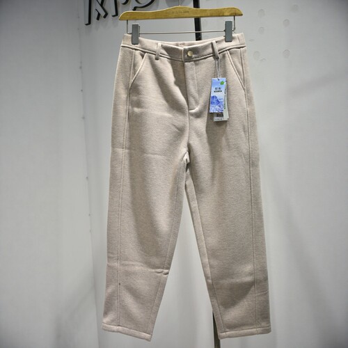 梦舒雅品牌女裤2026冬季新款专柜舒适LY9510加厚加绒锥版直筒裤