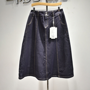 品牌女装2026春季新款专柜时尚休闲牛仔宽松半身裙59072