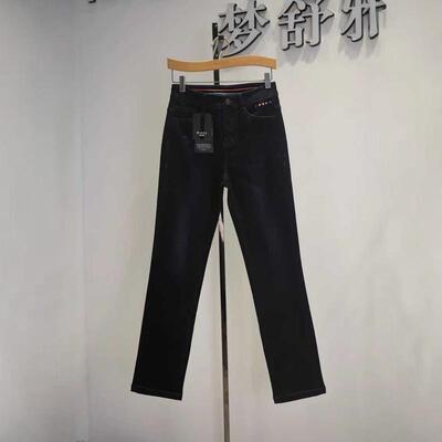 加厚梦舒雅修身牛仔裤弹力