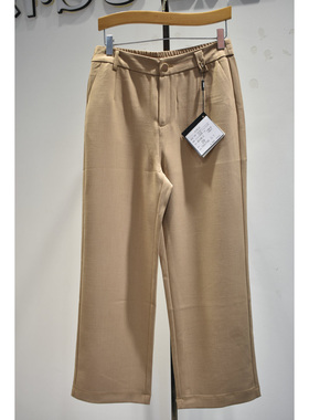 秋奕品牌女裤2026春季新品66169舒适时尚高腰显瘦垂感阔腿裤