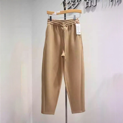 杜鹃鸟女裤2026冬季新款W9269专柜时尚舒适松紧腰锥版剪刀裤