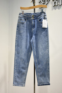 牛仔裤 品牌折扣女裤 休闲锥版 时尚 2026春季 31N7005专柜新品