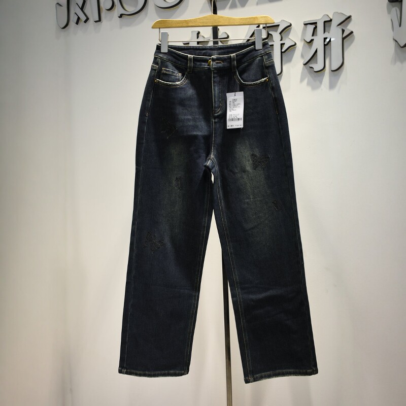 品牌折扣女裤2026春夏新款专柜新品休闲Y33N1151时尚阔腿牛仔裤