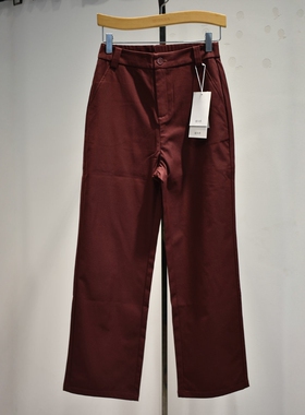 品牌女裤2026春季新款专柜时尚舒适休闲弹力腰垂感阔腿裤YM70259D