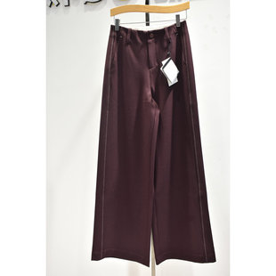 秋奕品牌女裤2026年春季新款66211时尚气质高腰显瘦舒适阔腿裤