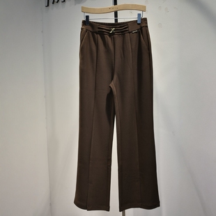 职业筒喇裤 D8197专柜垂感弹力腰修身 2026春季 杜鹃鸟女裤