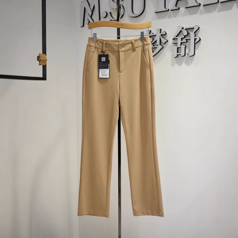 梦舒雅女裤2026夏季新款11188009专柜职业时尚修身舒适直筒裤
