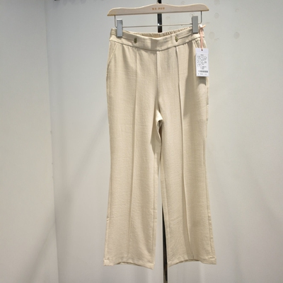 品牌女裤2026夏季D8183专柜垂感弹力腰修身职业时尚舒适喇叭裤