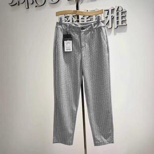 时尚 12188005专柜新品 大码 千鸟格职业锥版 梦舒雅女裤 裤 2026春季