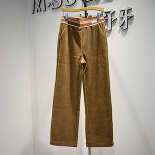 职业阔腿裤 品牌女装 Y35H0156专柜加绒弹力修身 2026冬季 女裤