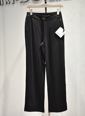 秋奕品牌女裤2026春季新品65136舒适时尚高腰显瘦窄版阔腿裤