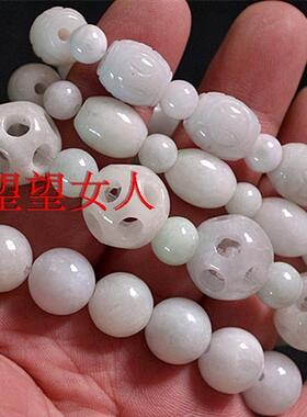 玉石翡翠纯手工编织手链男女款