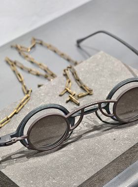 倔匠眼镜RIGARDS手造 复古个性小圆框RG0105TI 金属磁吸眼镜/墨镜