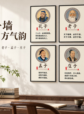 一墙东方气韵书房挂画