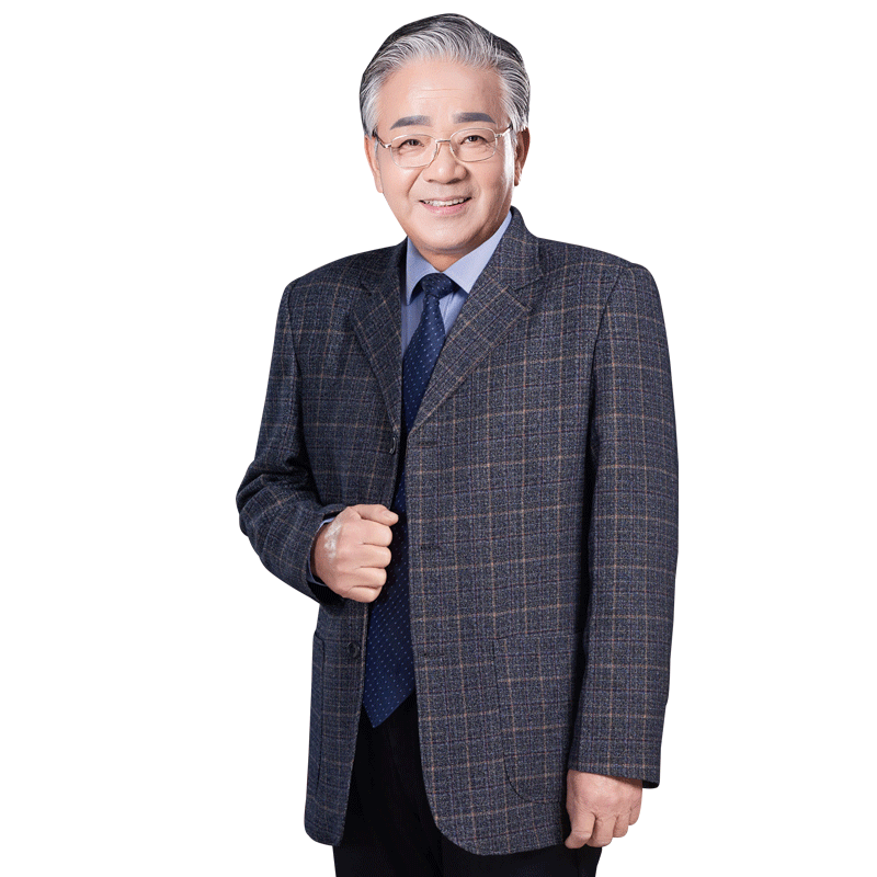 男装新款中老年外套男装西服春秋商务爸爸装老人西装爷爷装上衣服